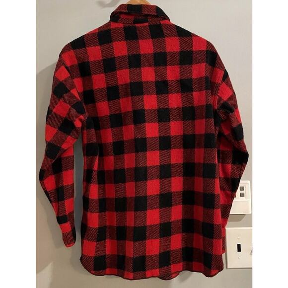 Yorke Sportswear‎ Shirt Buffalo Plaid Wool Blend Vintage Lumberjack Medium - Picture 2 of 6